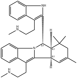 (6R)-6aβ,7,8,10aβ-Tetrahydro-7,7,9-trimethyl-11-[2-(methylamino)ethyl]-6β-[3-[2-(methylamino)ethyl]-1H-indol-2-yl]-6H-isoindolo[2,1-a]indole Structure