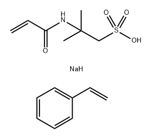 聚(苯乙烯-共-2-丙烯酰氨基-2-甲基丙烷磺酸)钠盐 结构式