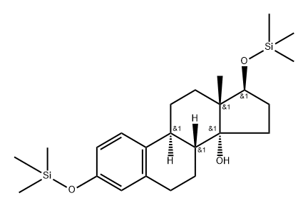 3,17β-Bis(trimethylsiloxy)-1,3,5(10)-estratrien-14-ol,69688-16-0,结构式