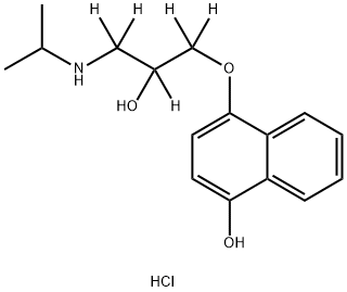 4-Hydroxypropranolol hydrochloride salt,69700-52-3,结构式