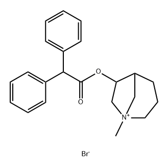 AZABICYCLOOCTANOL METHYL BROMIDEDIPHENYLACETATE Structure