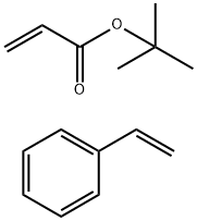 ポリ(アクリル酸 tert-ブチル)-block-ポリ(スチレン) (コポリマー, 10:11) 化学構造式