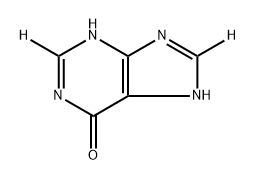 6H-Purin-6-one-2,8-d2, 1,7-dihydro- (9CI) Structure