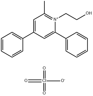 1-(2-羟乙基)-2-甲基-4,6-二苯基吡啶-1-鎓高氯酸盐 结构式