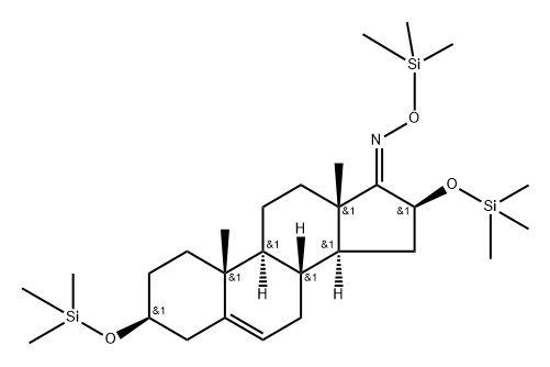 3β,16β-Bis(trimethylsiloxy)androst-5-en-17-one O-(trimethylsilyl)oxime|