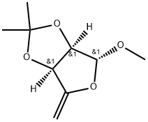 β-D-erythro-Pent-4-enofuranoside, methyl 5-deoxy-2,3-O-(1-methylethylidene)- Structure