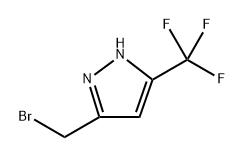 3-(bromomethyl)-5-(trifluoromethyl)-1H-pyrazole Struktur