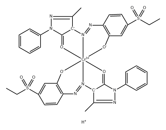 Chromate(1-), bis4-4-(ethylsulfonyl)-2-hydroxyphenylazo-2,4-dihydro-5-methyl-2-phenyl-3H-pyrazol-3-onato(2-)-, hydrogen|