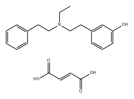 Phenol, m-(2-(N-ethylphenethylamino)ethyl)-, fumarate (1:1) Structure