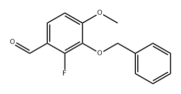 3-(Benzyloxy)-2-fluoro-4-methoxybenzaldehyde Structure