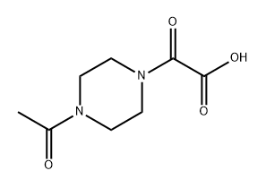 1-Piperazineacetic acid, 4-acetyl-α-oxo- Structure