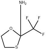 1,3-Oxathiolan-2-amine, 2-(trifluoromethyl)- Struktur