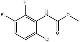 N-(2-Chloro-5-bromo-6-fluorophenyl)carbamic acid methyl ester Structure