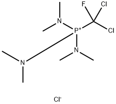 Phosphorus(1+), (dichlorofluoromethyl)tris(N-methylmethanaminato)-, chloride, (T-4)- (9CI)