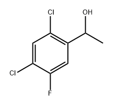 Benzenemethanol, 2,4-dichloro-5-fluoro-α-methyl- Struktur