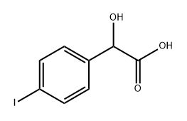 Benzeneacetic acid, α-hydroxy-4-iodo- 结构式