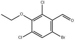 6-Bromo-2,4-dichloro-3-ethoxybenzaldehyde 结构式