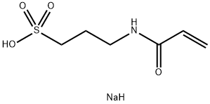 1-Propanesulfonic acid, 3-[(1-oxo-2-propen-1-yl)amino]-, sodium salt (1:1) Struktur