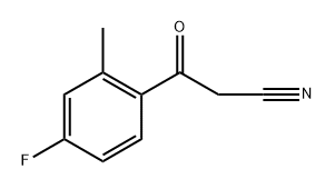 Benzenepropanenitrile, 4-fluoro-2-methyl-β-oxo- Structure