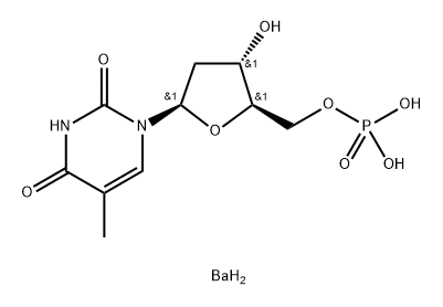 [5']THYMIDYLIC ACID, BARIUM SALT 结构式