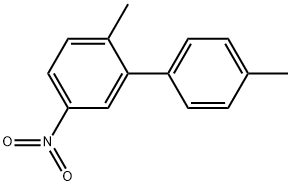 2,4'-Dimethyl-5-nitro-1,1'-biphenyl 化学構造式