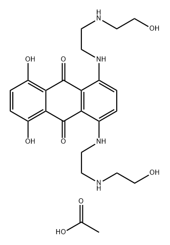 化合物 MITOXANTRONE DIACETATE, 70711-41-0, 结构式