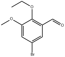 5-Bromo-2-ethoxy-3-methoxybenzaldehyde Structure
