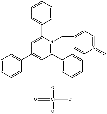 4-[(2,4,6-Triphenylpyridin-1-ium-1-yl)methyl]pyridin-1-ium-1-olate perchlorate Struktur