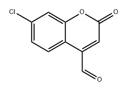 7-氯-2-氧代-2H-色烯-4-甲醛, 709640-75-5, 结构式