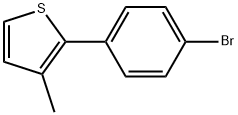 2-(4-Bromophenyl)-3-methylthiophene Struktur