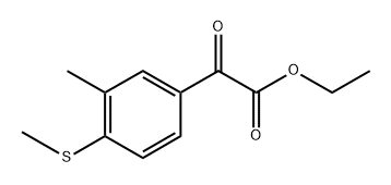 ethyl 2-(3-methyl-4-(methylthio)phenyl)-2-oxoacetate Structure