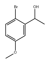 Benzenemethanol, 2-bromo-5-methoxy-α-methyl- Struktur