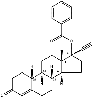 19-Norpregn-4-en-20-yn-3-one, 17-(benzoyloxy)-, (17α)- (9CI) Struktur