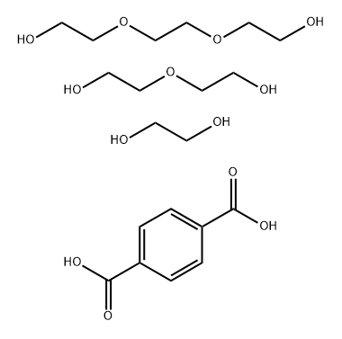 1,4-苯二甲酸与1,2-乙二醇、2,2'-[1,2-亚乙基双(氧基)]双[乙醇]和2,2'-氧基双[乙醇]的聚合物 结构式