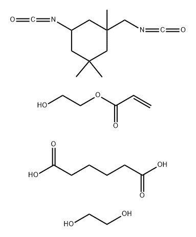 헥산디오산,1,2-에탄디올및5-이소시아네이토-1-(이소시아네이토메틸)-1,3,3-트리메틸시클로헥산,2-히드록시에틸아크릴레이트차단중합체