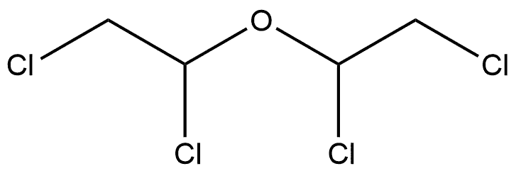 Ethane, 1,1'-oxybis[1,2-dichloro- (9CI) 化学構造式