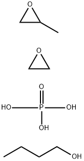 甲基环氧乙烷与环氧乙烷和磷酸单丁基醚的聚合物 结构式