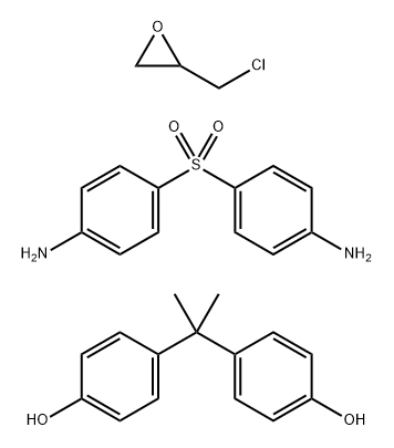 Bisphenol A-epichlorohydrin-4,4''-sulfonylbis-(benzamine) coplymer,71745-12-5,结构式