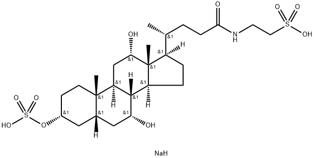 2H4]-牛磺胆酸-3-硫酸钠盐,71781-33-4,结构式
