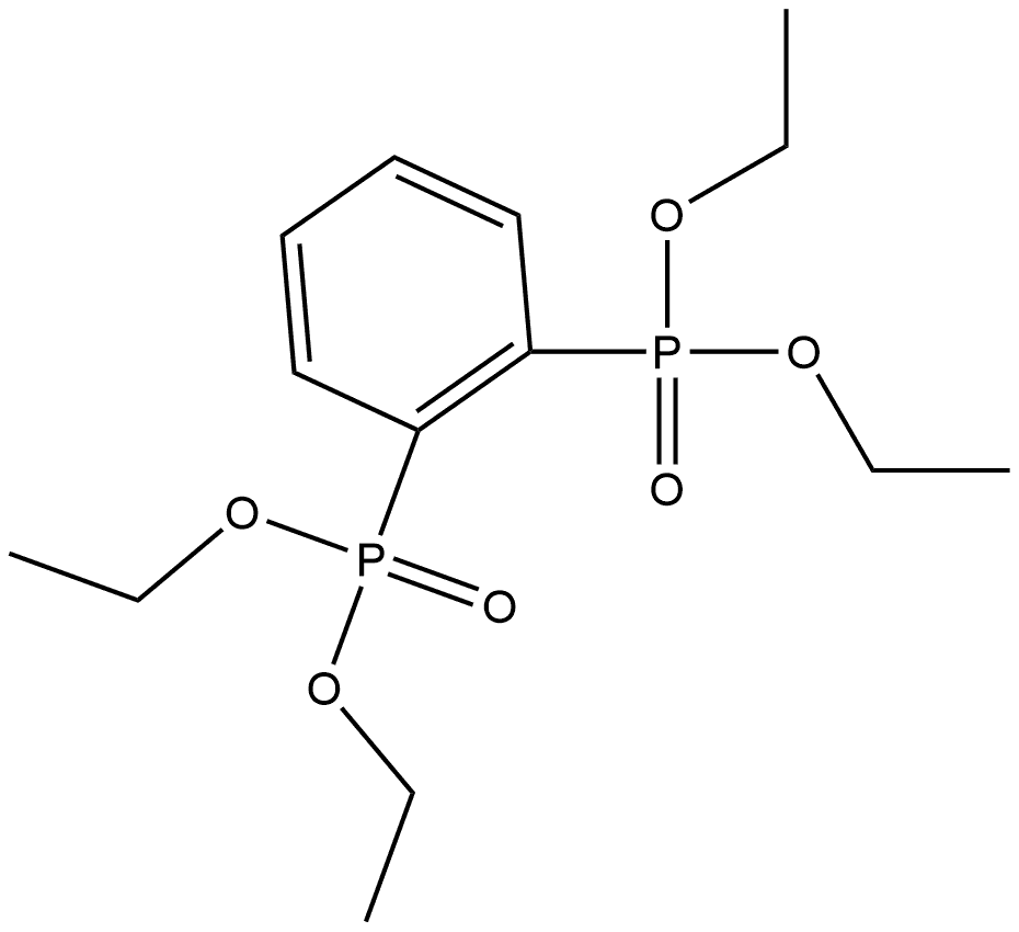 Phosphonic acid, P,P'-1,2-phenylenebis-, P,P,P',P'-tetraethyl ester Struktur