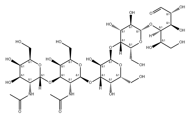 71937-76-3 O-2-(乙酰氨基)-2-脱氧-ALPHA-D-吡喃半乳糖基-(1-3)-O-2-(乙酰氨基)-2-脱氧-BETA-D-吡喃半乳糖基-(1-3)-O-ALPHA-D-吡喃半乳糖基-(1-4)-O-BETA-D-吡喃半乳糖基-(1-4)-D-葡萄糖