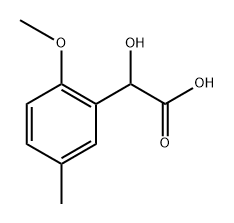 Benzeneacetic acid, α-hydroxy-2-methoxy-5-methyl- 化学構造式