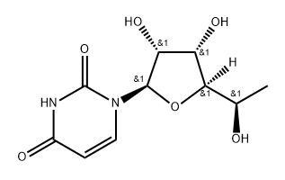 5'(R)-C-Methyluridine 化学構造式