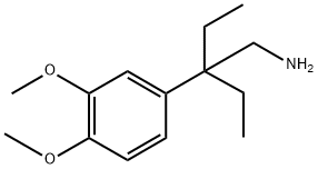 Benzeneethanamine, β,β-diethyl-3,4-dimethoxy- 化学構造式