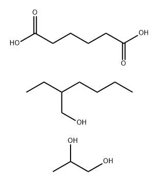己二酸与2-乙基-1-己醇封端的1,2-丙二醇的聚合物 结构式