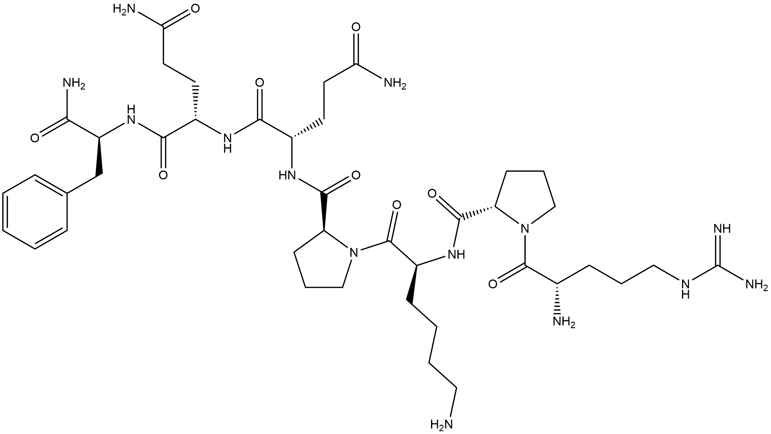 substance P (1-7) 化学構造式