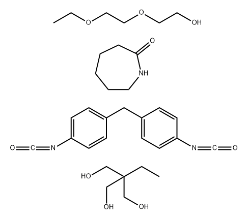 2H-아제핀-2-온,헥사하이드로-,2-(2-에톡시에톡시)에탄올,2-에틸-2-(하이드록시메틸)-1,3-프로판디올및1,1'-메틸렌비스[4-이소시아나토벤젠]중합체