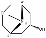 (1β,5β)-9-Methyl-3-oxa-9-azabicyclo[3.3.1]nonan-7α-ol Structure