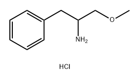 Benzeneethanamine, α-(methoxymethyl)-, hydrochloride (1:1) Structure