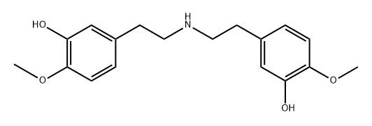 Phenol, 3,3'-(iminodi-2,1-ethanediyl)bis[6-methoxy- (9CI) Structure